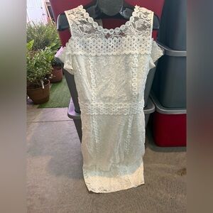 Elegant White Lace Dress mp33